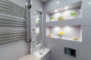 Fülkék a fürdőszobában: lehetőségek kitöltésre, helyszínválasztásra, tervezési ötletek