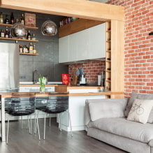Küchennische in der Wohnung: Design, Form und Lage, Farbe, Beleuchtungsmöglichkeiten-8