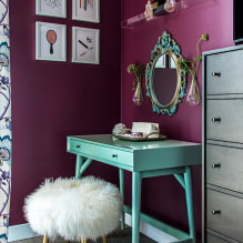 Dressing table: photos, types, shapes, materials, design, lighting, colors-6