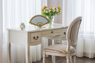 Dressing table: photos, types, shapes, materials, design, lighting, colors