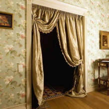 Curtains on the doorway: views, beautiful design ideas, color, photo in the interior-2