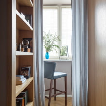 Curtains on the doorway: views, beautiful design ideas, color, photos in the interior-4