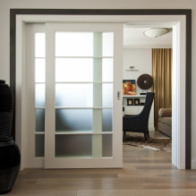 Interior sliding doors: photo, design, types, materials, color, decor -1