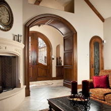 Interior wooden arches: photos, views, design options, colors-7