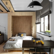 Кревет у дневној соби: врсте, облици и величине, дизајнерске идеје, опције локације-5