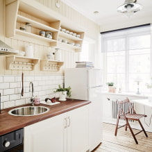 Esstisch für eine kleine Küche: Typen, Design, Formen, Lage im Raum-4