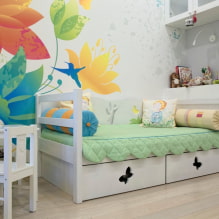 ผ้าคลุมเตียงในห้องนอน: ภาพถ่าย, การเลือกใช้วัสดุ, สี, การออกแบบ, ภาพวาด-5