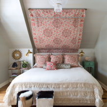 Кревет са балдахином: врсте, избор тканине, дизајн, стилови, примери у спаваћој соби и расаднику-4