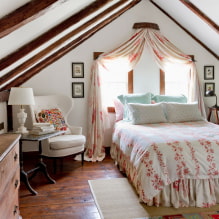 Кревет са балдахином: врсте, избор тканине, дизајн, стилови, примери у спаваћој соби и расаднику-8
