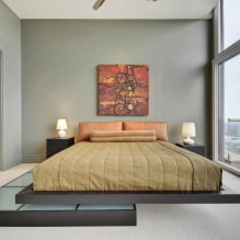 Kétszemélyes ágy: fotó, típusok, formák, design, színek, stílusok-5
