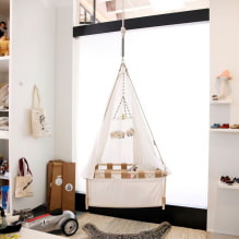 Hanging bed: types, options for attaching to the ceiling, shapes, design, ideas for the street-7