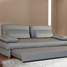 Sofa bed: photos, types of mechanisms, upholstery materials, design, colors, shapes-8