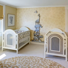 เตียงเด็กแรกเกิด: ภาพถ่าย ประเภท รูปร่าง สี การออกแบบและการตกแต่ง -3