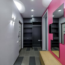 Плочице на поду у ходнику и ходнику: дизајн, врсте, опције распореда, боје, комбинација-7