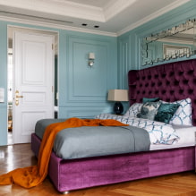 Кревет у спаваћој соби: фотографија, дизајн, врсте, материјали, боје, облици, стилови, декор-1