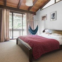 Bett im Schlafzimmer: Foto, Design, Typen, Materialien, Farben, Formen, Stile, Dekor-5