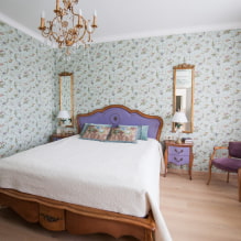 Bett im Schlafzimmer: Foto, Design, Typen, Materialien, Farben, Formen, Stile, Dekor-6