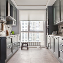 กระเบื้องสำหรับห้องครัวบนพื้น: การออกแบบ, ประเภท, สี, ตัวเลือกเค้าโครง, รูปร่าง, รูปแบบ-1 styles