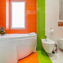 Fliesenlayout im Badezimmer: Regeln und Methoden, Farbmerkmale, Ideen für Boden und Wände-5