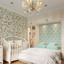 Schlafzimmer mit Kinderbett: Design, Planungsideen, Zonierung, Beleuchtung-2