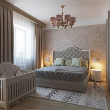 Schlafzimmer mit Kinderbett: Design, Planungsideen, Zonierung, Beleuchtung-3