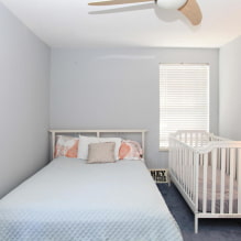 Bedroom with a crib: design, planning ideas, zoning, lighting-6