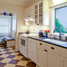 Linoleum in the kitchen: tips for choosing, design, types, colors-1