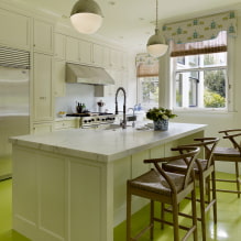 Linoleum in the kitchen: tips for choosing, design, types, colors-3