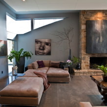 Brown sofa sa interior: mga uri, disenyo, materyales sa tapiserya, shade, kombinasyon-4