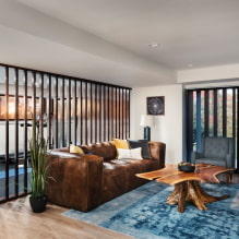 Brown sofa sa interior: mga uri, disenyo, materyales sa tapiserya, shade, kombinasyon-3