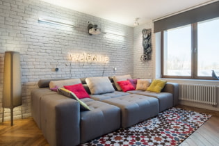 Sofa im Wohnzimmer: Design, Typen, Materialien, Mechanismen, Formen, Farben, Standortwahl