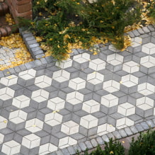 Paving slabs: types, shapes, texture options, colors, patterns and patterns, layout examples-0