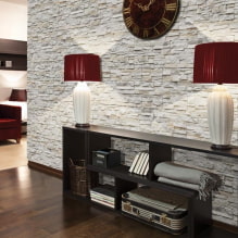 Gypsum tiles in the interior: types, design, location options, colors-2