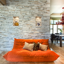 Gypsum tiles in the interior: types, design, location options, colors-4