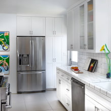 Was ist die beste Küchenarbeitsplatte? Typen und Eigenschaften, Design, Foto im Innenraum-3