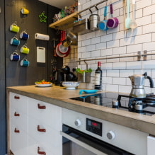Was ist die beste Küchenarbeitsplatte? Typen und Eigenschaften, Design, Foto im Innenraum-2