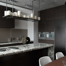 What is the best kitchen countertop? Types and characteristics, design, photo in the interior-6