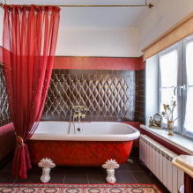 Fürdőszoba csempék: tippek a választáshoz, típusok, formák, színek, design, díszítési helyek-5