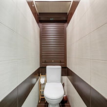 Ормар у тоалету: дизајн, врсте, опције локације, фотографија у унутрашњости-1