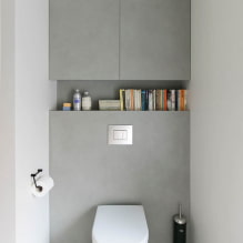 Kleiderschrank in der Toilette: Design, Typen, Standortoptionen, Foto im Innenraum-6