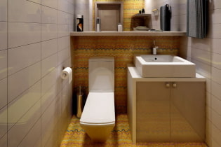 Szekrény a WC-ben: kialakítás, típusok, elhelyezési lehetőségek, fotók a belső térben
