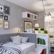 Design of a studio apartment 25 sq. m. - interior photos, projects, rules of arrangement-4