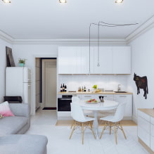 Design of a studio apartment 25 sq. m. - interior photos, projects, rules of arrangement-7