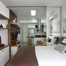 Design of a small studio apartment of 22 sq. m. - interior photos, examples of repair-3