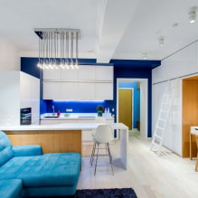 Studio-Apartment-Design: Arrangement-Ideen, Beleuchtung, Stile, Dekoration-4