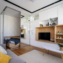 Studio-Apartment-Design: Arrangement-Ideen, Beleuchtung, Stile, Dekoration-5