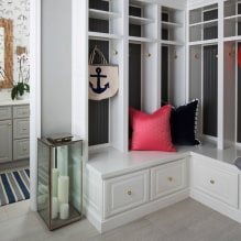 Corner wardrobe in the hallway: types, materials, colors, design and shapes, internal filling-4