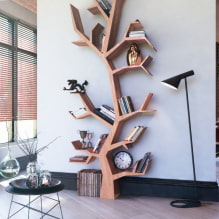 Bücherregale und Regale: Typen, Materialien, Farbe, Anordnung im Raum, Design-0