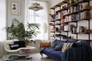 Bookshelves and racks: types, materials, color, arrangement in the room, design