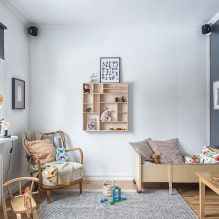 Regale im Kinderzimmer: Typen, Materialien, Design, Farben, Befüllungsmöglichkeiten und Standort-3